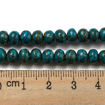 Dyed Synthetic Turquoise Beads Strands G-B070-C01-01-1