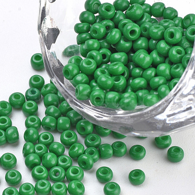 Baking Paint Glass Seed Beads SEED-Q025-3mm-L02-1