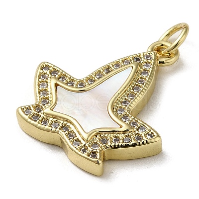 Brass Micro Pave Cubic Zirconia Pendants KK-Q808-20G-1