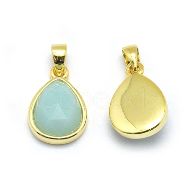 Natural Amazonite Pendants G-O176J-02G-1