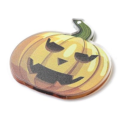 Halloween Theme Opaque Acrylic Pendants SACR-Z005-08B-1