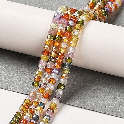 Cubic Zirconia Bead Strands ZIRC-G001-01L-1