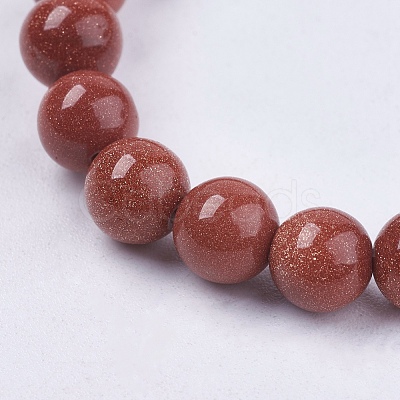 Synthetic Goldstone Bead Strands X-G-R193-04-6mm-1