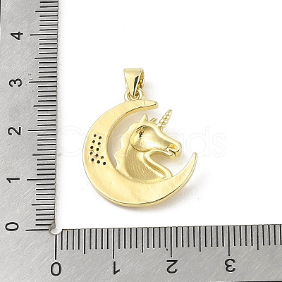 Brass Micro Pave Cubic Zirconia Pendants KK-E111-13G-1