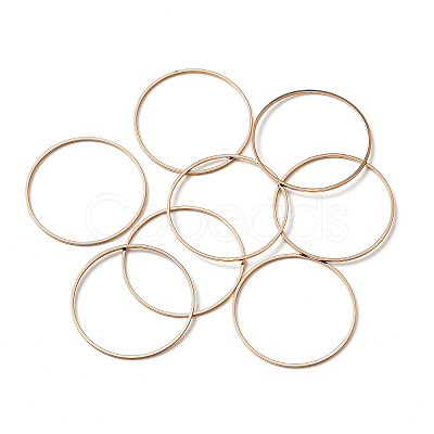 Brass Linking Rings KK-WH0045-016E-G-1