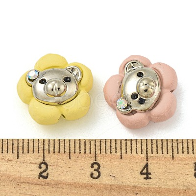 Spray Painted Alloy Enamel Beads FIND-M033-24-1