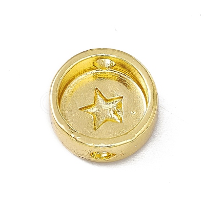 Brass Enamel Beads KK-F814-03G-04-1