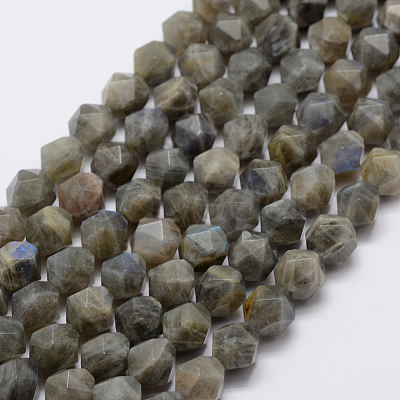 Natural Labradorite Beads Strands G-K209-02E-8mm-1