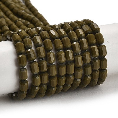 Opaque Glass Beads Strands GLAA-G112-04F-1