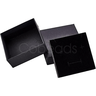 Kraft Paper Cardboard Jewelry Boxes CBOX-BC0001-15B-1