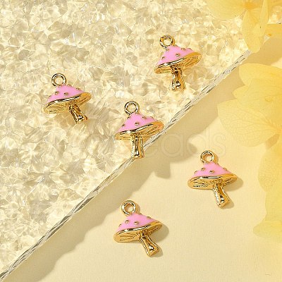 10Pcs Brass Enamel Pendants KK-SZ0005-22-1