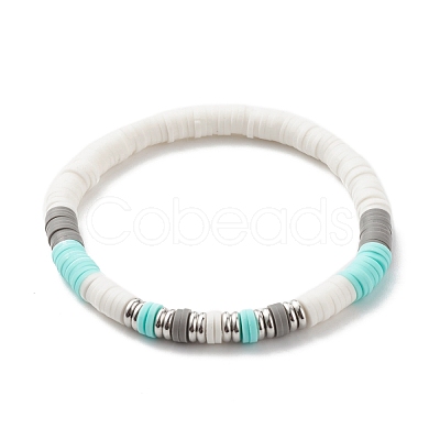 Rice Shape Beads Stretch Bracelets Set BJEW-JB07444-1