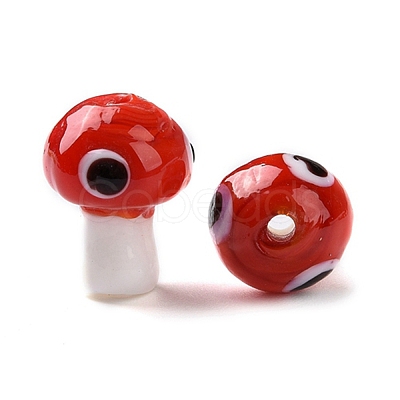 Handmade Evil Eye Lampwork Beads LAMP-D018-01-1