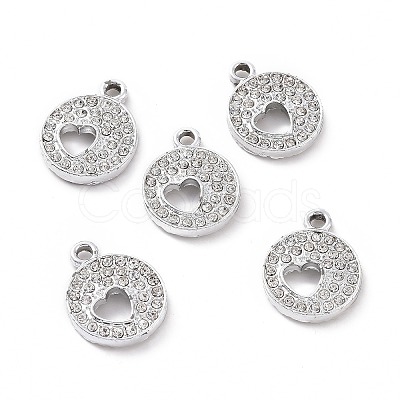 Alloy Rhinestone Pendants ALRI-C008-34P-1