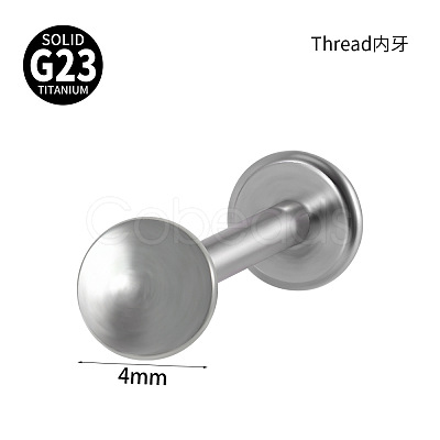 G23 Titanium 17 Gauge Threadless Labrets WGEEA58-11-1