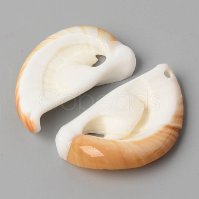 Natural Cowrie Shell Pendants SSHEL-N032-06-1