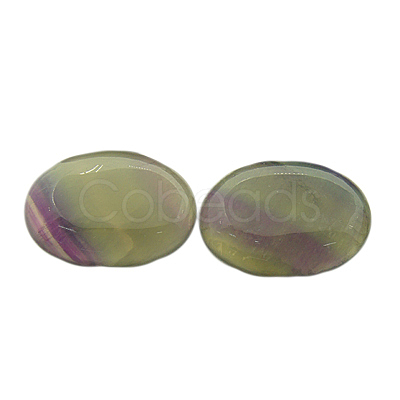 Natural Fluorite Cabochons G-I065-30x22mm-1