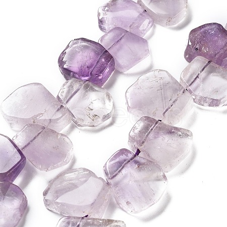 Natural Amethyst Beads Strands G-P528-K03-01-1