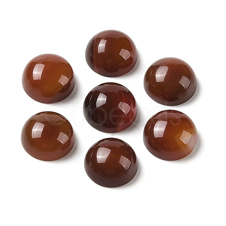 Natural Red Agate Cabochons G-B082-07B-02-1