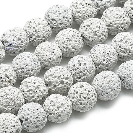 Natural Lava Beads Strands X-G-S255-10mm-01-1
