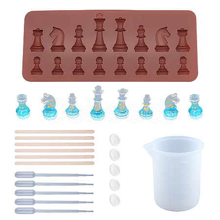 SUNNYCLUE Chess Silicone Mold Kits DIY-SC0001-98-1