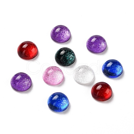 Electroplate Glass Cabochons EGLA-A005-03A-1