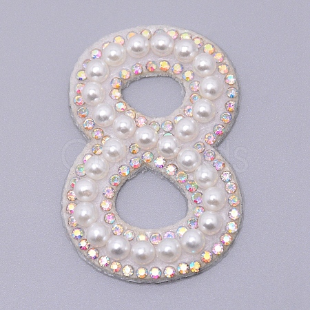 Imitation Pearls Patches DIY-WH0190-89F-1