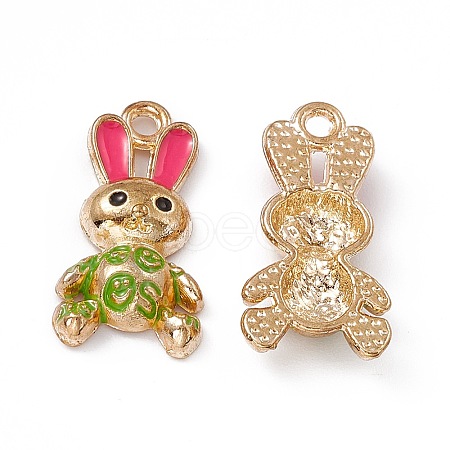 Alloy Enamel Pendants ENAM-C006-06G-04-1