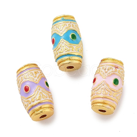 Alloy Enamel Beads ENAM-M008-07G-1