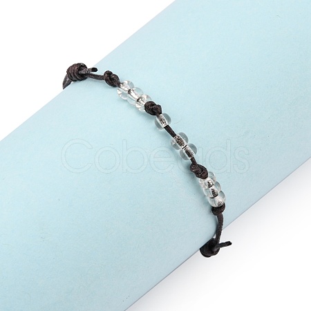 Adjustable Waxed Cotton Cord Bracelets BJEW-PH01338-02-1