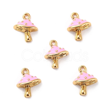 Brass Enamel Pendants X-KK-P207-020G-RS-1