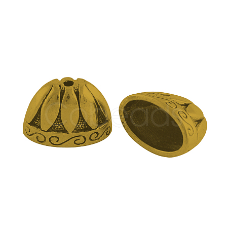 Tibetan Style Alloy Bead Cones X-TIBE-976-AG-LF-1