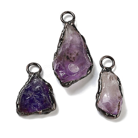 Natural Amethyst Big Pendants G-A221-07-1