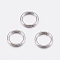 Tarnish Resistant 304 Stainless Steel Open Jump Rings, Stainless Steel Color, 21 Gauge, 4x0.7mm, Inner Diameter: 2.6mm