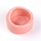 Porcelain Hamster Food Water Bowls, Mini Hamster Feeder Dish, Column, Pink, 62x62.5x40mm