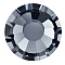 Preciosa&reg Crystal Hotfix Flatback Stones, Czech Crystal, Round(438 11 612 Chaton Rose VIVA 12 &reg), Light Graphite, SS8(2.3~2.5mm)