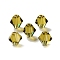 K9 Glass, Imitation Austrian Crystal Beads, Faceted, Bicone, Olive, 6x6x6mm, Hole: 0.9mm