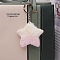 Imitation Rabbit Fur Keychain, Bag Pendant Decoration, Butterfly, Beige, Pendant: 12.5x8cm