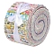 Patchwork Craft Cotton Quilting Fabric, Jelly Roll Fabric, Clothing Accessories, Mixed Color, 260~1000x145~1000x62mm