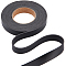 2M PVC Double Face Imitation Leather Ribbons, for Clothes, Bag Making, Black, 12.5mm, about 2.19 Yards(2m)/Roll