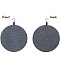 Flat Round Felt Wall Mounted Badge Brooch Organizer Display Boards, Gray, 40cm