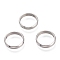 Non-Tarnish 201 Stainless Steel Bead Frames, Ring, Stainless Steel Color, 14x3mm, Hole: 1mm