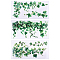 3 Sheets 3 Styles PVC Waterproof Decorative Stickers, Self Adhesive Decals for Furniture Decoration, Leaf, 300x150mm, 1 sheet/style