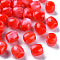 Acrylic European Beads, Imitation Gemstone, Large Hole Beads, Barrel, Red, 11.5x11mm, Hole: 6mm, about 770pcs/500g