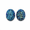 Electroplate Druzy Resin Cabochons X-CRES-T012-08B-3