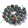 Natural Indian Agate Beads Strands G-T131-124-2