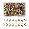 Beadthoven 120Pcs 8 Colors Zinc Alloy Lobster Claw Clasps FIND-BT0001-22-1