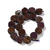 Electroplated Natural Druzy Agate Beads Strands G-M433-01E-3