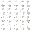 DICOSMETIC 40Pcs 2 Styles 304 Stainless Steel Ear Nuts STAS-DC0007-33-1