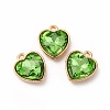 Faceted Glass Rhinestone Pendants GLAA-I051-B15-2